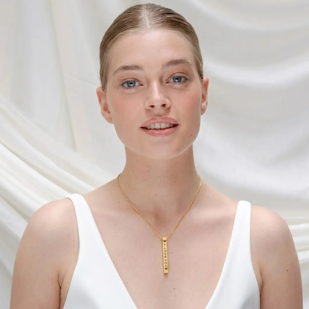 18K Gold Filled "I Love You" Pendant Necklace